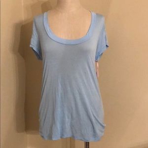 Light blue short sleeved shirt